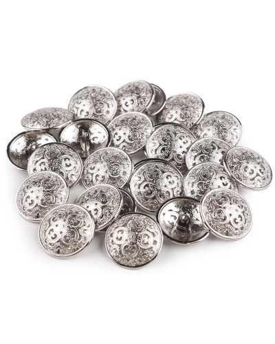 Fémgomb filigrán mérete 21,6 és 22,7 mm-es - 5 db. | Mimib