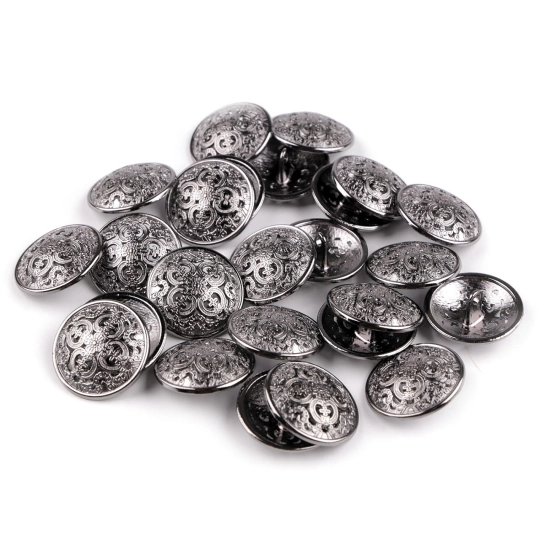 Fémgomb filigrán mérete 21,6 és 22,7 mm-es - 5 db. | Mimib