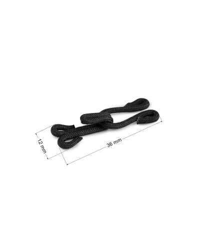 Háčik s očkom - potiahnuté, veľkosť 20+20 mm - 5 pár | Mimib