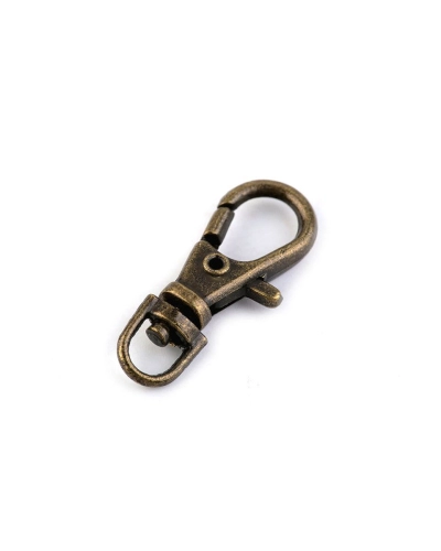 Kovová karabínka otočná, prievlak 4 mm - 5 ks | Mimib
