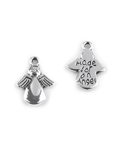 Prívesok 13x18 mm anjel - 5 ks