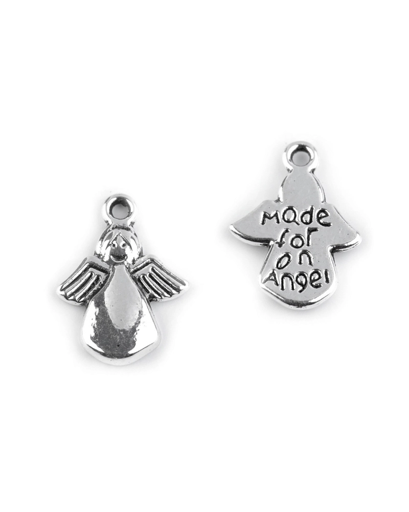 Prívesok 13x18 mm anjel - 5 ks