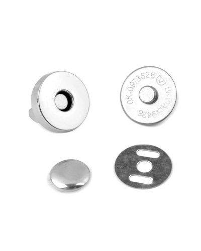 Mágneses kapocs Ø18 mm szegeccsel - 5 set | Mimib