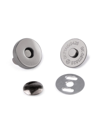 Mágneses kapocs Ø18 mm szegeccsel - 5 set | Mimib