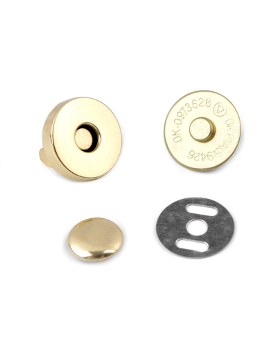 Mágneses kapocs Ø18 mm szegeccsel - 5 set | Mimib
