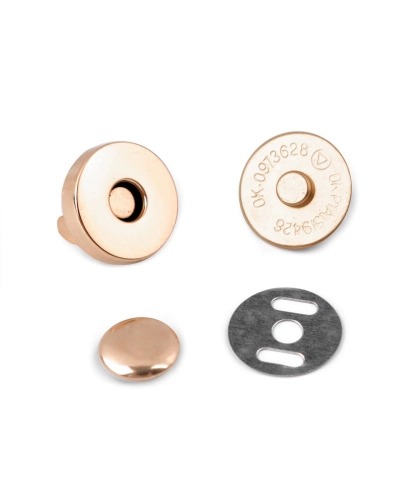 Mágneses kapocs Ø18 mm szegeccsel - 5 set | Mimib