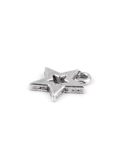 Csillag medál 12x12 mm - 10 db. | Mimib