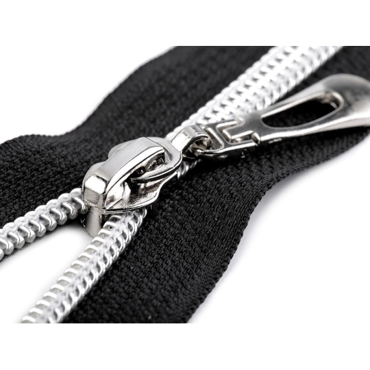 Spirálcipzár ezüst fogazással No 7 hossza 61 cm - 1 db. | Mimib