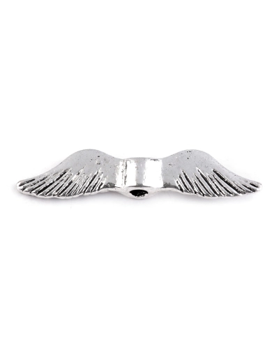 Fém köztes gyöngy angyalszárny 5x24 mm - 10 db. | Mimib