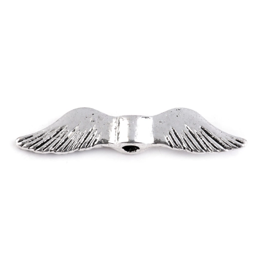 Fém köztes gyöngy angyalszárny 5x24 mm - 10 db. | Mimib