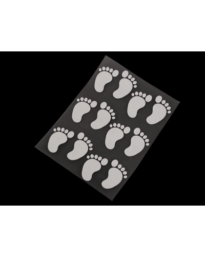 Fényvisszaverő felvasalható csillag, virág, szív, smile, autó, kutya, süni, pingvin, kéz 9x12 cm - 1 zacskó | Mimib