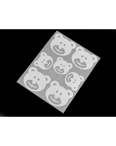 Fényvisszaverő felvasalható csillag, virág, szív, smile, autó, kutya, süni, pingvin, kéz 9x12 cm - 1 zacskó | Mimib