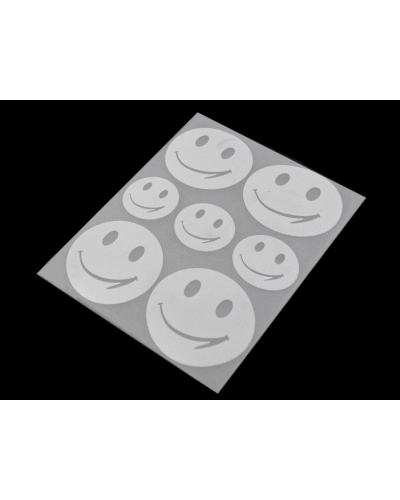 Fényvisszaverő felvasalható csillag, virág, szív, smile, autó, kutya, süni, pingvin, kéz 9x12 cm - 1 zacskó | Mimib