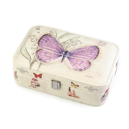 Ékszerdoboz lepke 7x14x22 cm - 1 db. | Mimib