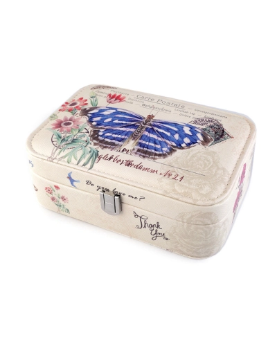 Ékszerdoboz lepke 7x14x22 cm - 1 db. | Mimib