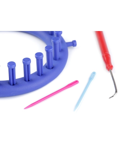 Műanyag kötőkeret sál, sapka kötésre Ø14 cm - 1 set | Mimib