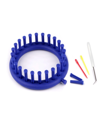 Műanyag kötőkeret sál, sapka kötésre Ø14 cm - 1 set | Mimib