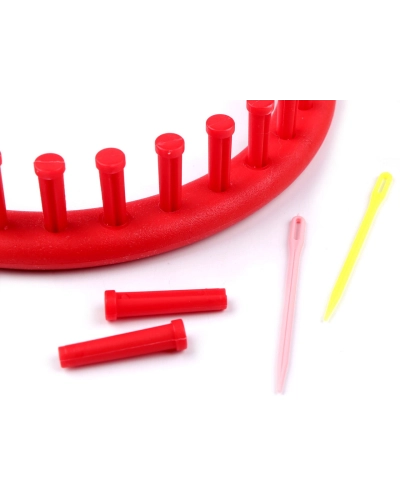 Műanyag kötőkeret sál, sapka kötésre Ø19 cm - 1 set | Mimib