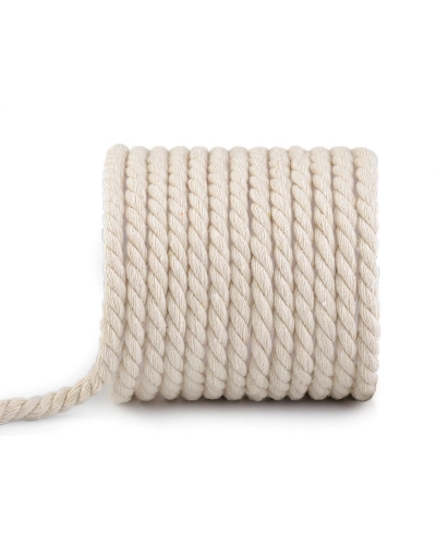 Sodrott pamut zsinór Ø8 mm macrame - 20 m | Mimib
