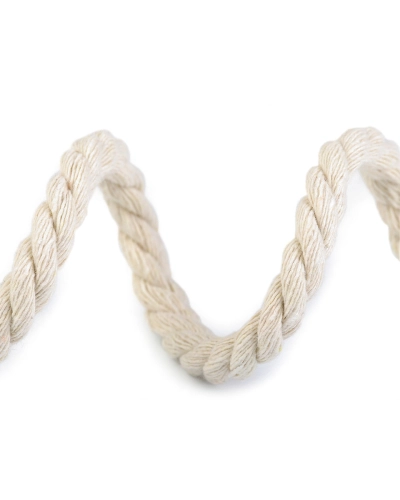 Sodrott pamut zsinór Ø8 mm macrame - 20 m | Mimib