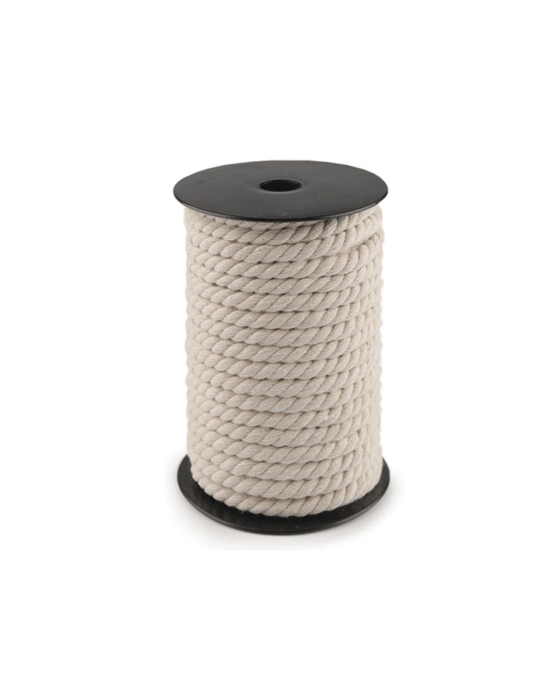 Sodrott pamut zsinór Ø8 mm macrame - 20 m | Mimib