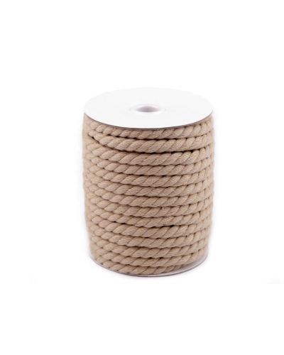 Sodrott pamut zsinór Ø8 mm macrame - 20 m | Mimib