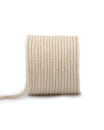 Sodrott pamutzsinór Ø5 mm macrame - 15 m | Mimib