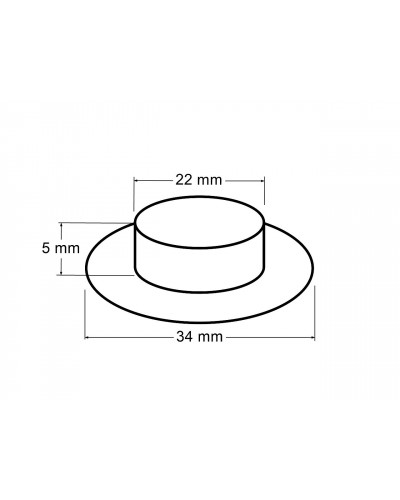 Ringli alátéttel  belső Ø22 mm / külső Ø34 mm | Mimib