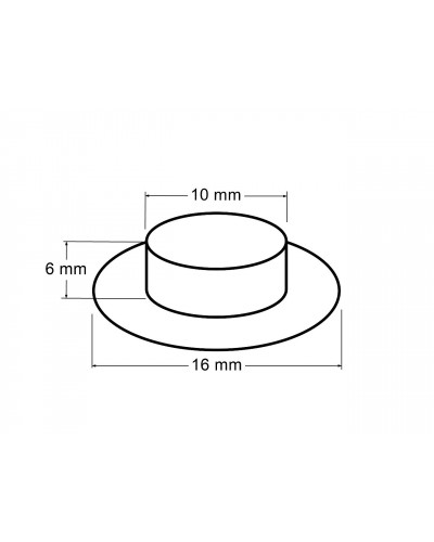 Ringli alátéttel  belső Ø10 mm / külső Ø16 mm | Mimib