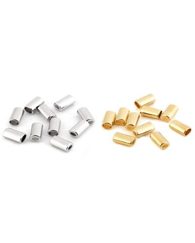 Kovová koncovka na šnúru oválna 8x14 mm - 10 ks | Mimib