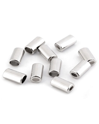 Kovová koncovka na šnúru oválna 8x14 mm - 10 ks | Mimib