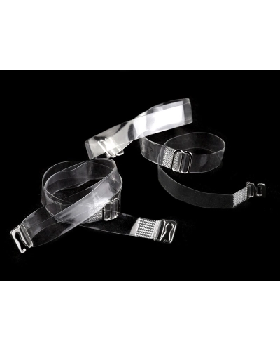 Ramienka silikónové šírka 10 mm, 15 mm s kovovým zapínaním - 1 pár | Mimib