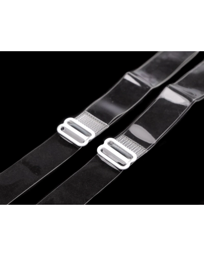 Ramienka silikónové šírka 10 mm, 15 mm s kovovým zapínaním - 1 pár | Mimib