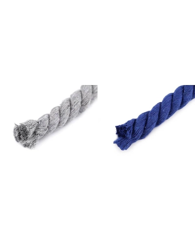 Bavlnená šnúra krútená Ø12 mm, návin 10 m, macrame - 10 m | Mimib
