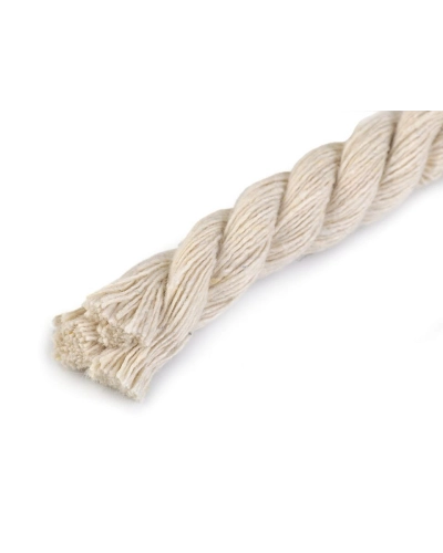 Bavlnená šnúra krútená Ø12 mm, návin 10 m, macrame - 10 m | Mimib
