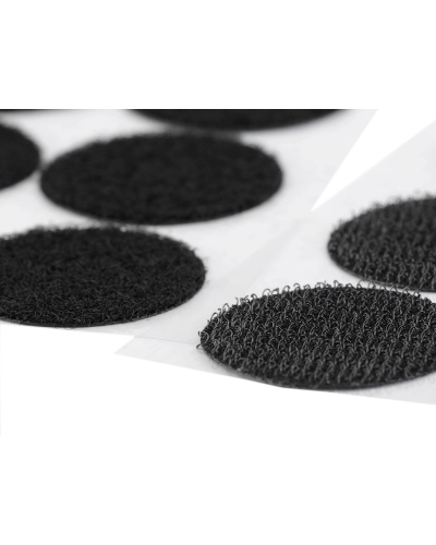 Suchý zips samolepiaci kolieska Ø35 mm - 1 karta