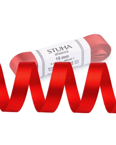 Szatén szalag kétoldalas csomag 5 m széles 15 mm - 5 m | Mimib