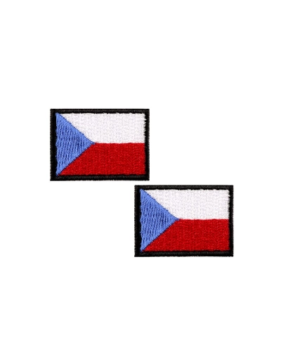 Felvasalható folt- Cseh zászló - 1 db.