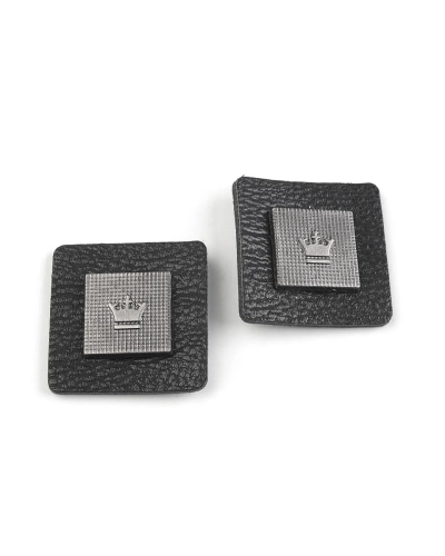 Dekoráció folt / felvarrható korona 30x30 mm ruhára matrica - 2 db. | Mimib