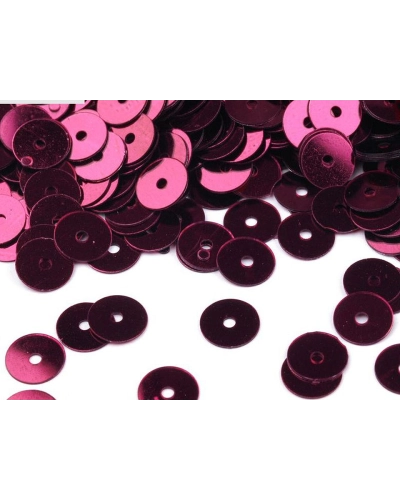 Sima flitterek Ø6 mm metál fénnyel - 50 g | Mimib