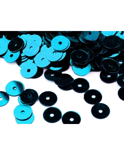 Sima flitterek Ø6 mm metál fénnyel - 50 g | Mimib