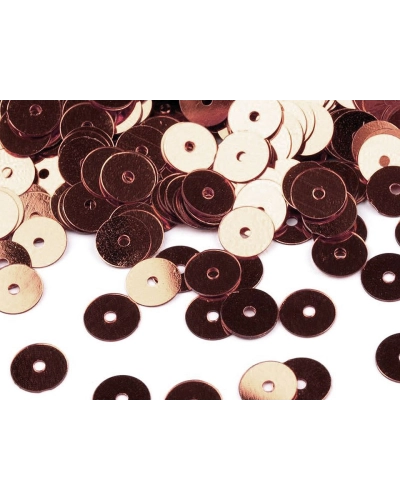 Sima flitterek Ø6 mm metál fénnyel - 50 g | Mimib