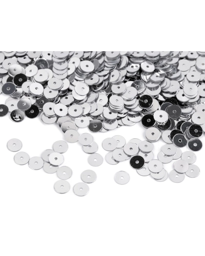 Sima flitterek Ø6 mm metál fénnyel - 50 g | Mimib