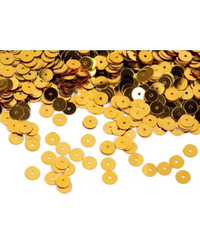 Sima flitterek Ø6 mm metál fénnyel - 50 g | Mimib