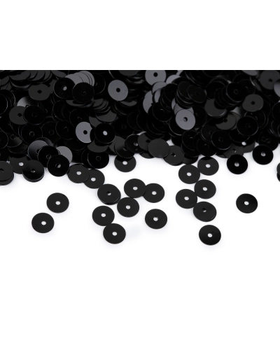 Sima flitterek Ø6 mm metál fénnyel - 50 g | Mimib