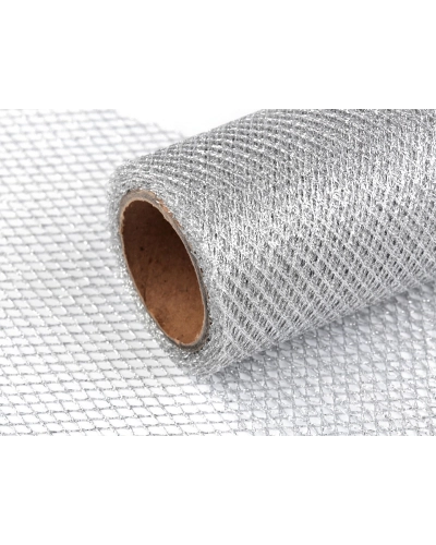 Dekorációs szalag / háló lurexel szélessége 15 cm - 4.5 m | Mimib