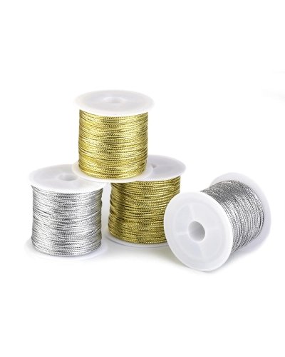 Lapos zsinór lurexszel szélessége 1,1 mm - 1 db. | Mimib