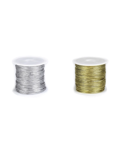 Lapos zsinór lurexszel szélessége 1,1 mm - 1 db. | Mimib