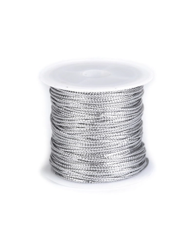 Lapos zsinór lurexszel szélessége 1,1 mm - 1 db. | Mimib