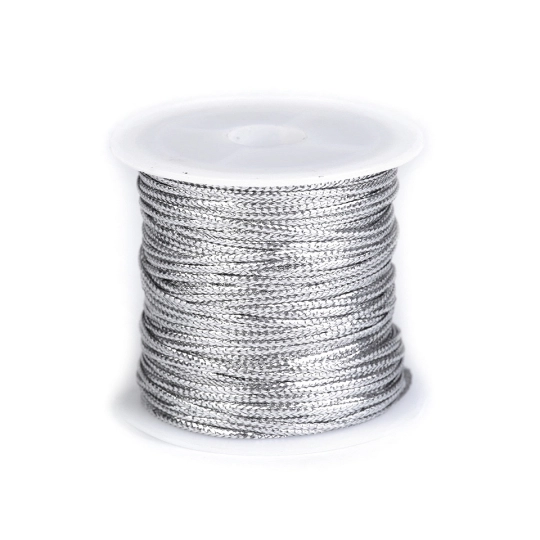 Lapos zsinór lurexszel szélessége 1,1 mm - 1 db. | Mimib